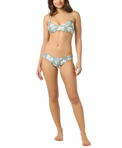O'neill Women's Saltwater Essentials Huntington Bikini Swim Top In Blue