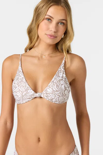 O'neill Women's Saltwater Essentials Pismo Bralette Bikini Top In Blue