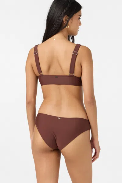 O'neill Women's Saltwater Solids Blue Lagoon Full Bottoms In Brown