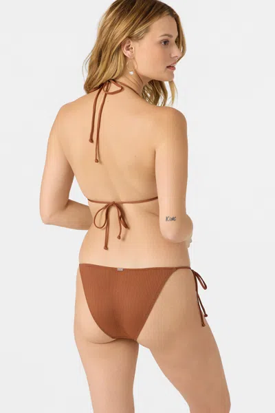O'neill Women's Saltwater Solids Rib Maracas Medium Bottoms In Brown
