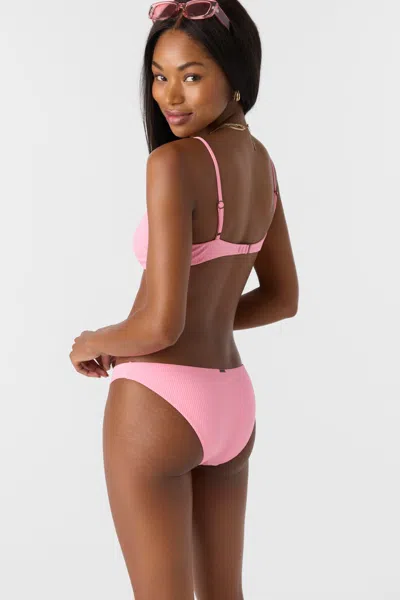 O'neill Women's Saltwater Solids Rib Rockley Medium Bottoms In Pink