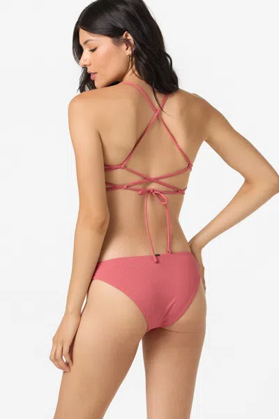 O'neill Women's Saltwater Solids Rib Rockley Medium Bottoms In Pink