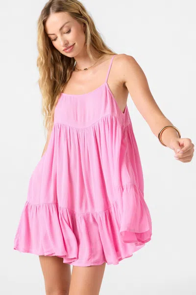 O'neill Women's Saltwater Solids Rilee Dress In Begonia