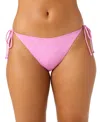 O'neill Maracas Side Tie Bikini Bottoms In Pink
