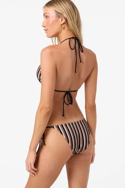 O'neill Women's Sand Dollar Stripe Maracas Medium Bottoms In Black