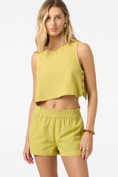 O'neill Women's Sanders Tank Top In Golden Green