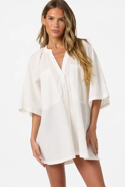 O'neill Women's Shay Cover-up Shirt Dress In White