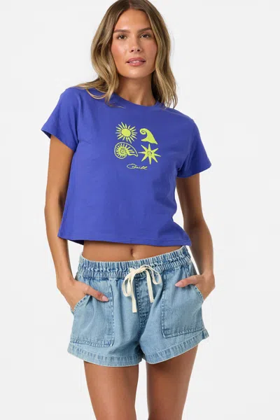 O'neill Women's Shell Star Fitted T-shirt In Blue