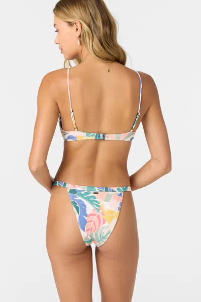 O'neill Women's Siren Abstract Queens Cheeky Bottoms, Size Large, Elastane/polyamide, Best Women's Swimwear, In Multi