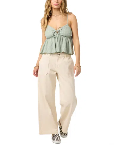 O'neill Dellia Cutout Camisole In Green