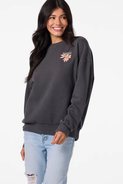 O'neill Women's Solis Crew Neck Fleece In Black