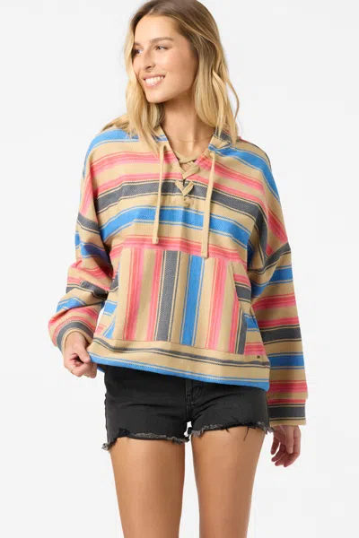 O'neill Women's Solstice Hoody Pullover Fleece Jacket In Blue