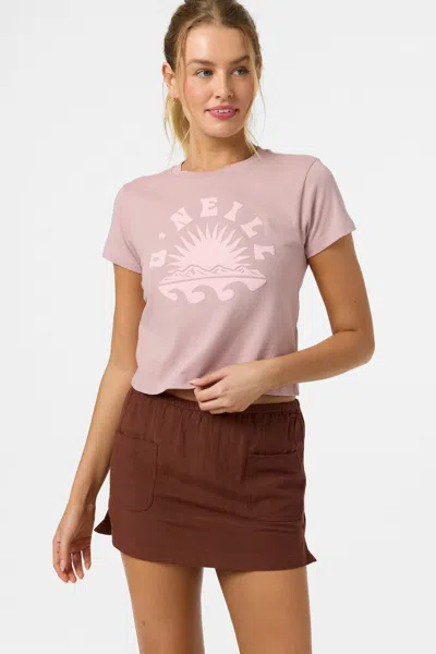 O'neill Women's Strato Fitted T-shirt In Purple