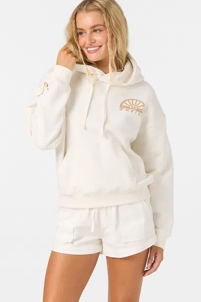 O'neill Women's Sun Eye Relaxed Hoodie In White