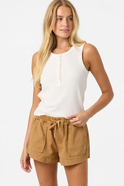 O'neill Women's Tie Rib Top In White