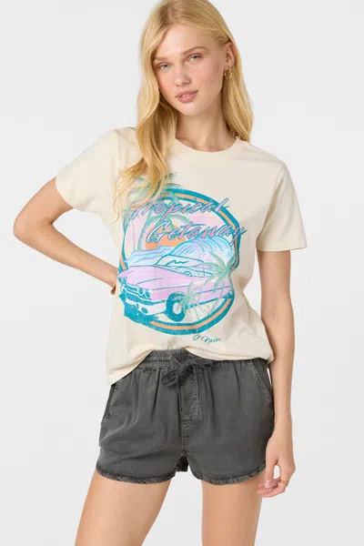 O'neill Women's Tropical Getaway T-shirt In Neutral