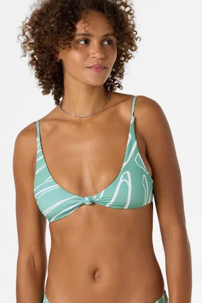 O'neill Women's Ziggy Geo Pismo Bikini Top In Blue