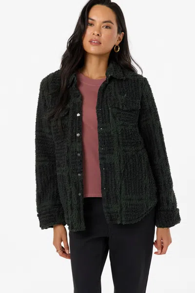O'neill Women's Zuma High Pile Jacket In Green