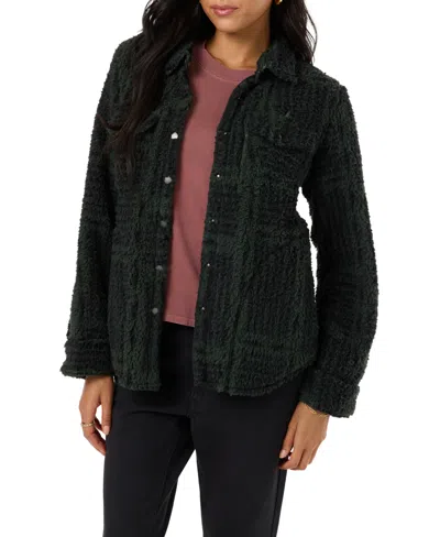 O'neill Women's Zuma High Pile Jacket In Green