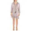 O'neill Womens Drawstring Hem Viscose Mini Dress