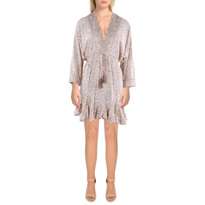 O'neill Womens Drawstring Hem Viscose Mini Dress