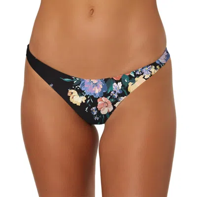 O'neill Womens Floral Bikini Swim Bottom Separates In Black