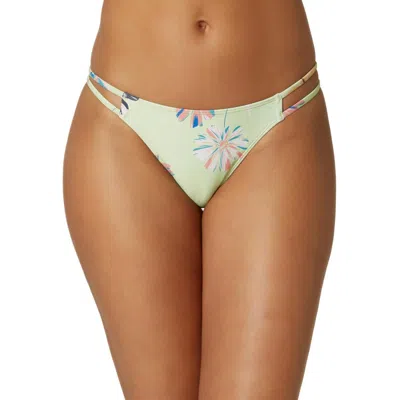 O'neill Womens Floral Print Strappy Swim Bottom Separates In Neutral