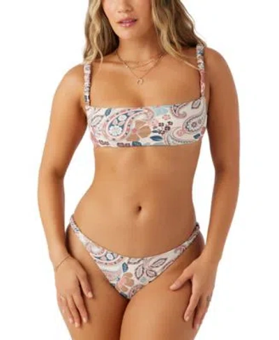 O'neill Oneill Womens Mod Boho Bundoran Bikini Top Pensacola Bikini Bottoms In Cedar Wood