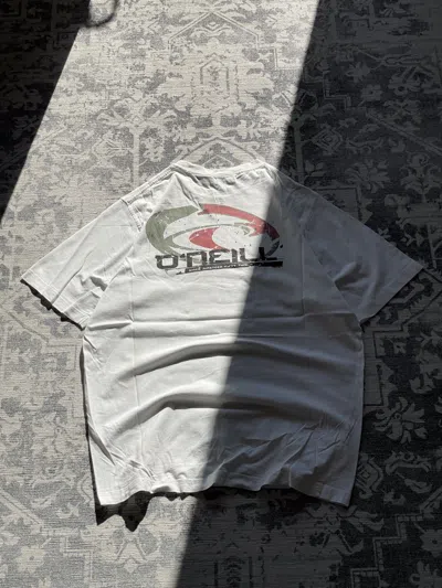 Pre-owned Oneill X Skategang Sk8 Vintage O'neill Surfing Big Logo Baggy T-shirt Y2k 90's In White