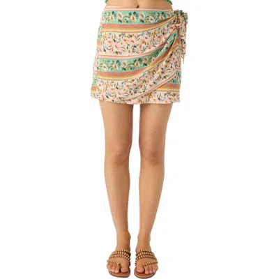 O'neill Yara Wrap Miniskirt In Tapioca