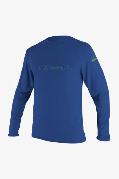 O'neill Youth Basic Skins Upf 50+ Long Sleeves Sun Shirt In Red