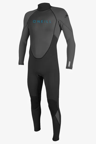 O'neill Youth Reactor-2 3/2mm Back Zip Full Wetsuit In Black Grey
