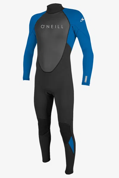 O'neill Youth Reactor-2 3/2mm Back Zip Full Wetsuit In Blk/ocean