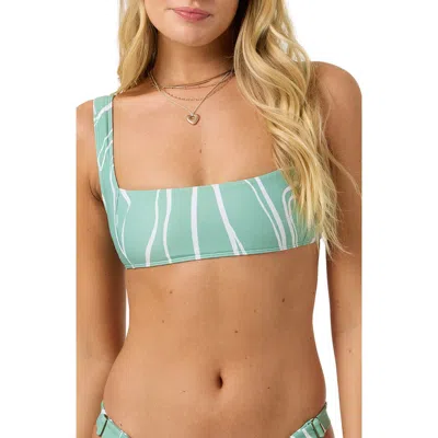 O'neill Ziggy Geo Westwater Bikini Top In Blue