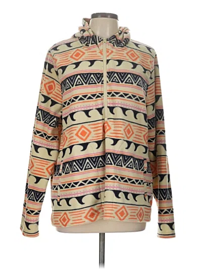 Pre-owned O'neill Zip Up Hoodie In Brown