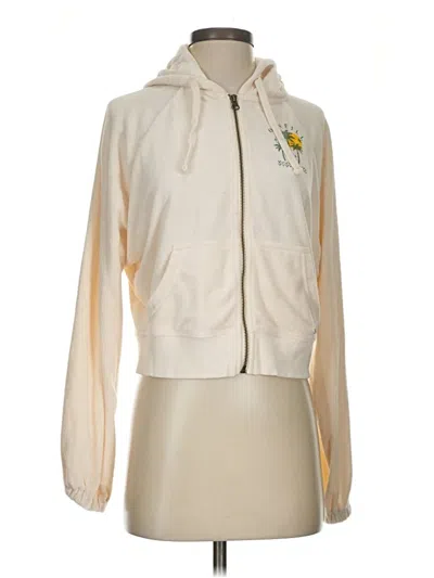 Pre-owned O'neill Zip Up Hoodie In White