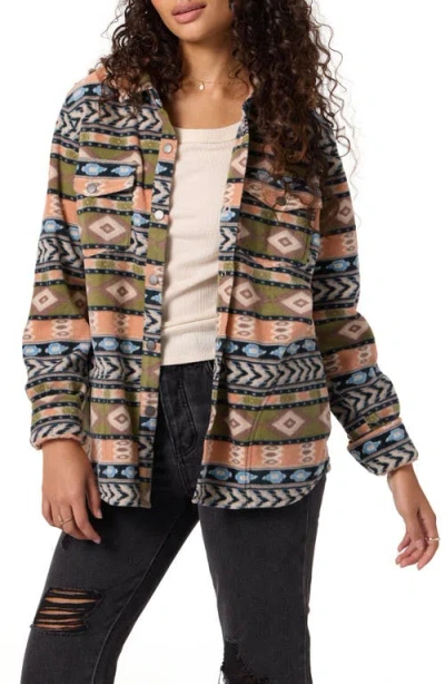 O'NEILL O'NEILL ZUMA PRINT SUPERFLEECE SHIRT JACKET