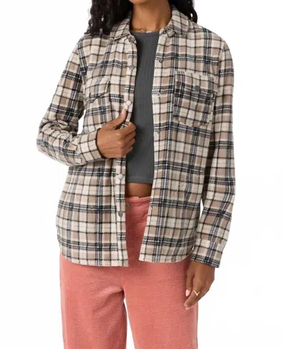 O'neill Zuma Superfleece Long Sleeve Shirt In Dune In Gray