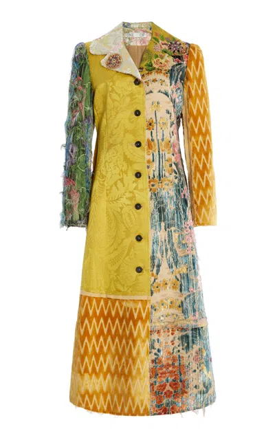 One/of Adeline One-of-a-kind Patchwork Coat In Multi