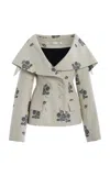 One/of Dalloway Floral Woven Jacket In Print