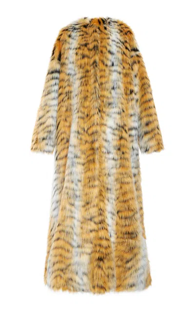 One/of Harcourt Vegan Fur Coat In Animal