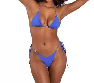 Oneone Giovanna Cheeky Bikini Bottom In Electric Blue
