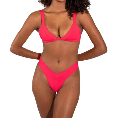 ONEONE JESSE BIKINI BOTTOM IN DIVA PINK