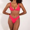 Oneone Jesse Bikini Bottom In Diva Pink In Multi