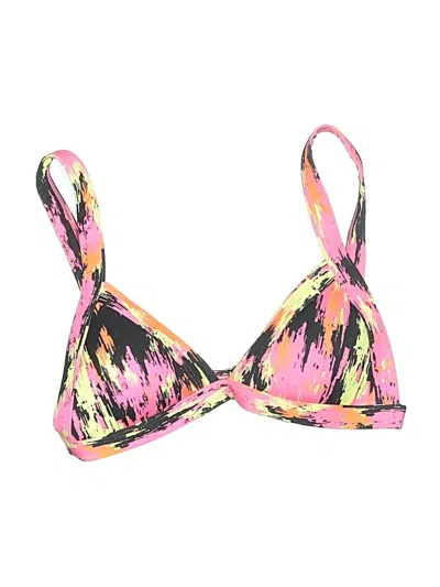 Pre-owned Oneone Swimwear Swimsuit Top Pink Tie-dye Pattern Swimwear