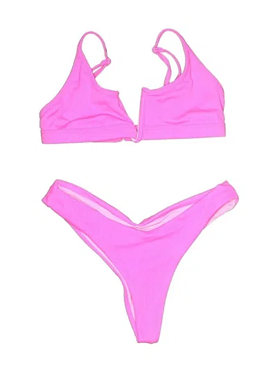 Pre-owned Oneonone Two Piece Swimsuit In Pink