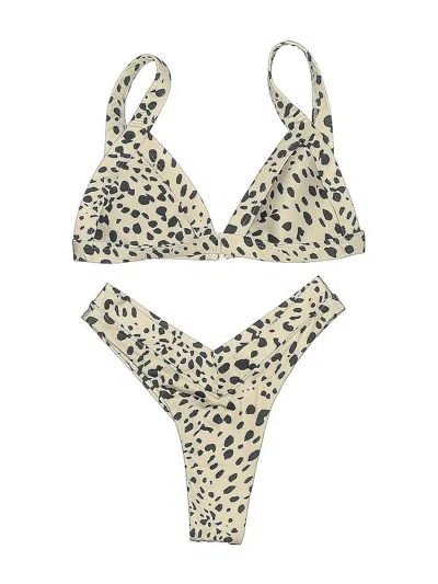 Pre-owned Oneonone Two Piece Swimsuit In White