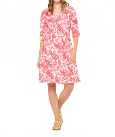 Oneseason Antigua Middy Indi Dress In Pink