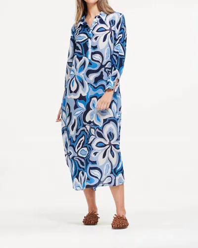 Oneseason Long Gilli Dress In Copacabana Blue