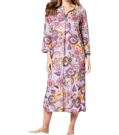 Oneseason Puerto Rico Cotton India Dress In Lilac In Multi
